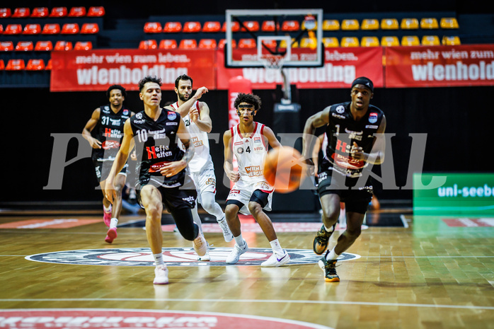 Basketball, Win2Day Superliga 2024/25, Grunddurchgang 20.Runde, BC Vienna, Kapfenberg Bulls, Lenny Benczak (4)