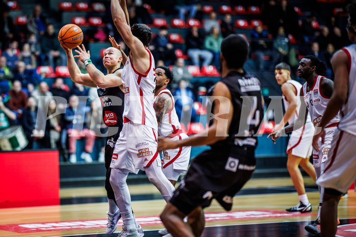Basketball, Win2Day Superliga 2024/25, Grunddurchgang 20.Runde, BC Vienna, Kapfenberg Bulls, David Vötsch (9)