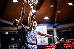 Basketball, Win2Day Superliga 2024/25, Grunddurchgang 20.Runde, BC Vienna, Kapfenberg Bulls, Aron Stazic (21)
