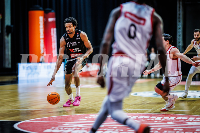 Basketball, Win2Day Superliga 2024/25, Grunddurchgang 20.Runde, BC Vienna, Kapfenberg Bulls, Maxime Carene (31)