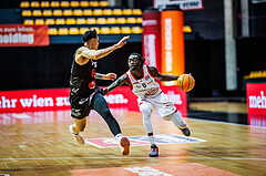 Basketball, Win2Day Superliga 2024/25, Grunddurchgang 20.Runde, BC Vienna, Kapfenberg Bulls, Sheriff Seedy Drammeh (0)