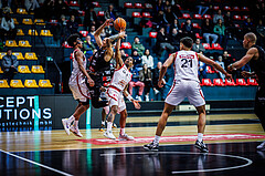 Basketball, Win2Day Superliga 2024/25, Grunddurchgang 20.Runde, BC Vienna, Kapfenberg Bulls, Lenny Benczak (4), Lautaro Lopez (10), Zac Owens (2)