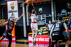 Basketball, Win2Day Superliga 2024/25, Grunddurchgang 20.Runde, BC Vienna, Kapfenberg Bulls, Sheriff Seedy Drammeh (0)