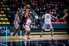 Basketball, Win2Day Superliga 2024/25, Grunddurchgang 20.Runde, BC Vienna, Kapfenberg Bulls, Lenny Benczak (4), Lautaro Lopez (10), Zac Owens (2)