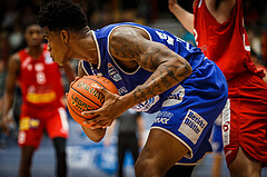 Basketball, bet-at-home Basketball Superliga 2021/22, Grunddurchgang 1.Runde, Traiskirchen Lions, Oberwart Gunners, Rob Howard (5)