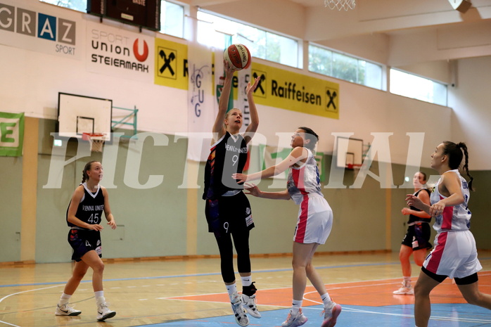 10.10.2021, Basketball Damen Superliga 2021/22, Grunddurchgang 2.Runde,  
UBSC-DBBC Graz vs. Vienna United 