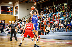 Basketball, bet-at-home Basketball Superliga 2021/22, Grunddurchgang 1.Runde, Traiskirchen Lions, Oberwart Gunners, Sebastian Käferle (7)