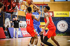 Basketball, bet-at-home Basketball Superliga 2021/22, Grunddurchgang 1.Runde, Traiskirchen Lions, Oberwart Gunners, Connor Cashaw (4)