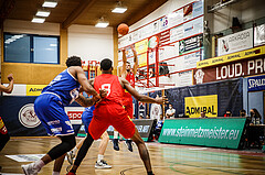 Basketball, bet-at-home Basketball Superliga 2021/22, Grunddurchgang 1.Runde, Traiskirchen Lions, Oberwart Gunners, Oscar Schmit (55)