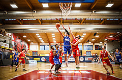 Basketball, bet-at-home Basketball Superliga 2021/22, Grunddurchgang 1.Runde, Traiskirchen Lions, Oberwart Gunners, Brock Gardner (10)