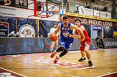 Basketball, bet-at-home Basketball Superliga 2021/22, Grunddurchgang 1.Runde, Traiskirchen Lions, Oberwart Gunners, Ioannis Chatzinikolas (11)