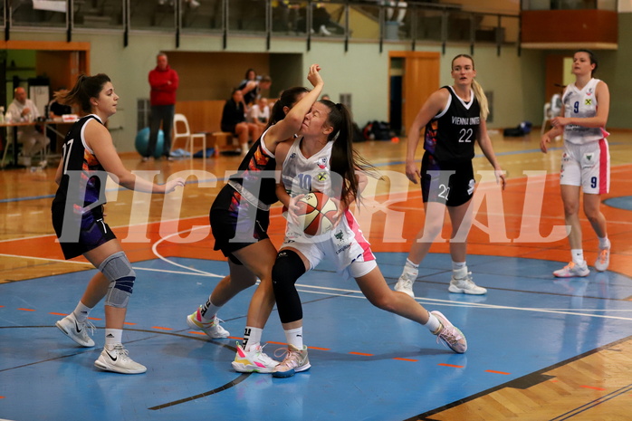 10.10.2021, Basketball Damen Superliga 2021/22, Grunddurchgang 2.Runde,  
UBSC-DBBC Graz vs. Vienna United 
