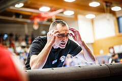 Basketball, bet-at-home Basketball Superliga 2021/22, Grunddurchgang 1.Runde, Traiskirchen Lions, Oberwart Gunners, Nenad Josipovic (Head Coach)