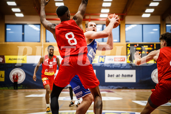 Basketball, bet-at-home Basketball Superliga 2021/22, Grunddurchgang 1.Runde, Traiskirchen Lions, Oberwart Gunners, Renato Poljak (16)