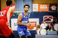 Basketball, bet-at-home Basketball Superliga 2021/22, Grunddurchgang 1.Runde, Traiskirchen Lions, Oberwart Gunners, Connor Cashaw (4)