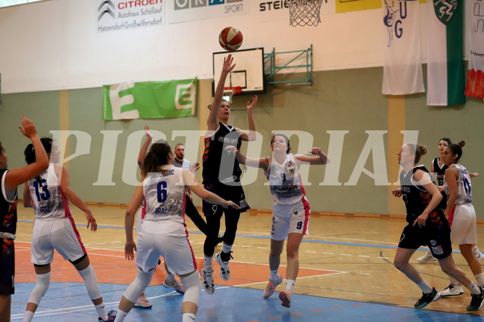 10.10.2021, Basketball Damen Superliga 2021/22, Grunddurchgang 2.Runde,  
UBSC-DBBC Graz vs. Vienna United 
