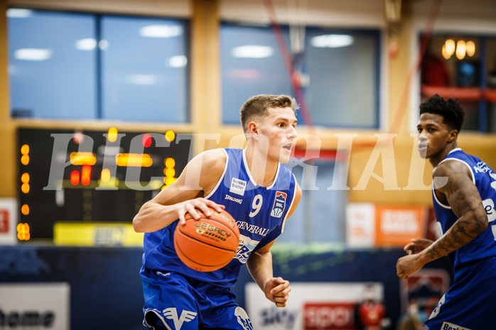 Basketball, bet-at-home Basketball Superliga 2021/22, Grunddurchgang 1.Runde, Traiskirchen Lions, Oberwart Gunners, Edi Patekar (9)