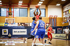 Basketball, bet-at-home Basketball Superliga 2021/22, Grunddurchgang 1.Runde, Traiskirchen Lions, Oberwart Gunners, Karl William Gamble Jr. (8)