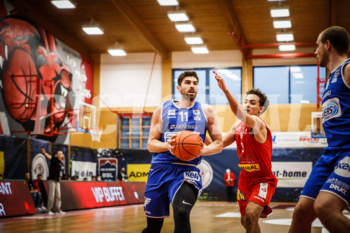Basketball, bet-at-home Basketball Superliga 2021/22, Grunddurchgang 1.Runde, Traiskirchen Lions, Oberwart Gunners, Ioannis Chatzinikolas (11)