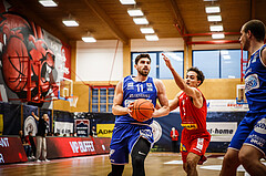 Basketball, bet-at-home Basketball Superliga 2021/22, Grunddurchgang 1.Runde, Traiskirchen Lions, Oberwart Gunners, Ioannis Chatzinikolas (11)