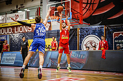 Basketball, bet-at-home Basketball Superliga 2021/22, Grunddurchgang 1.Runde, Traiskirchen Lions, Oberwart Gunners, Tihomir Vranjes (7)