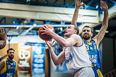 Basketball, bet-at-home Basketball Superliga 2021/22, Platzierungsrunde Spiel 4, Oberwart Gunners, SKN St. Pölten, Sebastian Käferle (7)