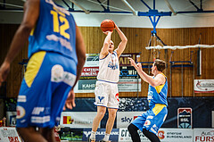 Basketball, bet-at-home Basketball Superliga 2021/22, Platzierungsrunde Spiel 4, Oberwart Gunners, SKN St. Pölten, Sebastian Käferle (7)