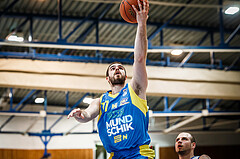 Basketball, bet-at-home Basketball Superliga 2021/22, Platzierungsrunde Spiel 4, Oberwart Gunners, SKN St. Pölten, Paul Koroschitz (77)