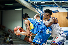 Basketball, bet-at-home Basketball Superliga 2021/22, Platzierungsrunde Spiel 4, Oberwart Gunners, SKN St. Pölten, Christopher Ferguson (20)