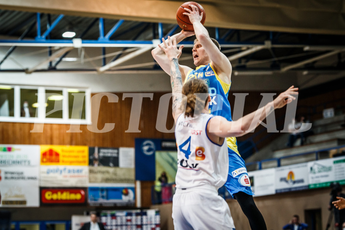 Basketball, bet-at-home Basketball Superliga 2021/22, Platzierungsrunde Spiel 4, Oberwart Gunners, SKN St. Pölten, Aapeli Alanen (23)