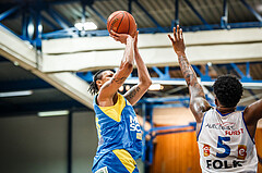 Basketball, bet-at-home Basketball Superliga 2021/22, Platzierungsrunde Spiel 4, Oberwart Gunners, SKN St. Pölten, Christopher Ferguson (20)