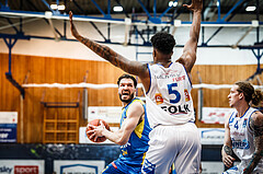 Basketball, bet-at-home Basketball Superliga 2021/22, Platzierungsrunde Spiel 4, Oberwart Gunners, SKN St. Pölten, 