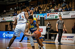 Basketball, bet-at-home Basketball Superliga 2021/22, Platzierungsrunde Spiel 4, Oberwart Gunners, SKN St. Pölten, Christopher Ferguson (20)
