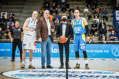 Basketball, bet-at-home Basketball Superliga 2021/22, Platzierungsrunde Spiel 4, Oberwart Gunners, SKN St. Pölten, 