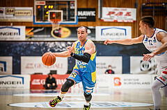 Basketball, bet-at-home Basketball Superliga 2021/22, Platzierungsrunde Spiel 4, Oberwart Gunners, SKN St. Pölten, Mate Mandic (55)