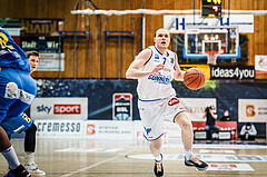 Basketball, bet-at-home Basketball Superliga 2021/22, Platzierungsrunde Spiel 4, Oberwart Gunners, SKN St. Pölten, Sebastian Käferle (7)