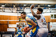 Basketball, bet-at-home Basketball Superliga 2021/22, Platzierungsrunde Spiel 4, Oberwart Gunners, SKN St. Pölten, Christopher Ferguson (20)