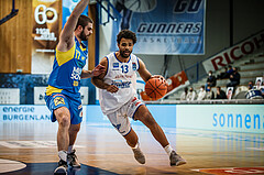 Basketball, bet-at-home Basketball Superliga 2021/22, Platzierungsrunde Spiel 4, Oberwart Gunners, SKN St. Pölten, Connor Cashaw (13)