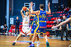 Basketball, Win2Day Superliga 2022/23, Grunddurchgang 16.Runde, BC GGMT Vienna, UBSC Raiffeisen Graz, Ivan Siriscevic (17)