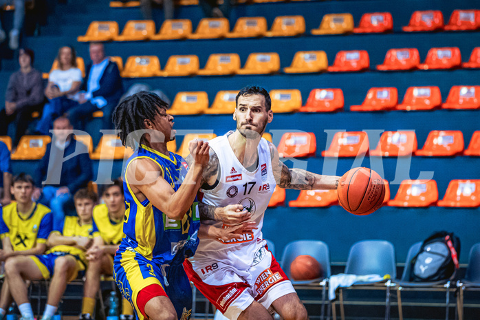 Basketball, Win2Day Superliga 2022/23, Grunddurchgang 16.Runde, BC GGMT Vienna, UBSC Raiffeisen Graz, Ivan Siriscevic (17)