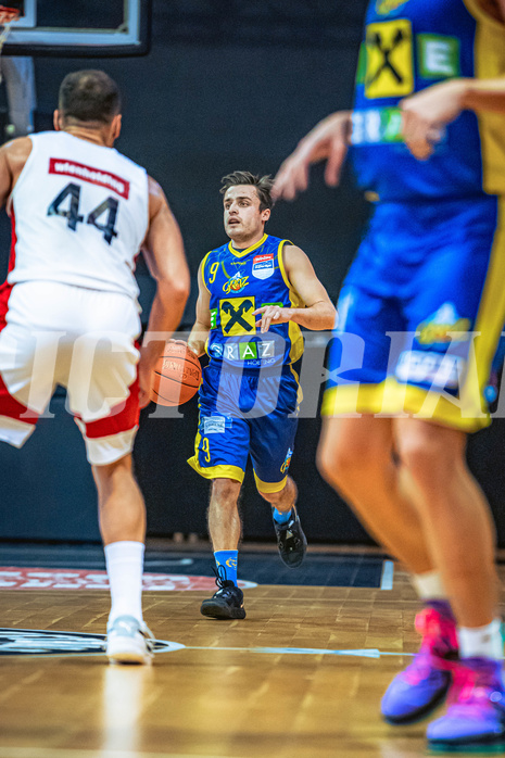 Basketball, Win2Day Superliga 2022/23, Grunddurchgang 16.Runde, BC GGMT Vienna, UBSC Raiffeisen Graz, Paul Isbetcherian (9)