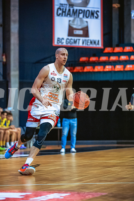Basketball, Win2Day Superliga 2022/23, Grunddurchgang 16.Runde, BC GGMT Vienna, UBSC Raiffeisen Graz, Stefan Savic (13)