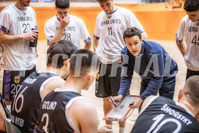 Basketball, Basketball Zweite Liga 2022/23, Grunddurchgang 12.Runde, Basket Flames, Vienna United, Benedikt Danek (Head Coach)