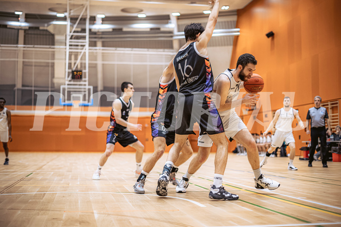 Basketball, Basketball Zweite Liga 2022/23, Grunddurchgang 12.Runde, Basket Flames, Vienna United, Evan Frank (24)