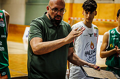 Basketball, Basketball Zweite Liga 2023/24, Grunddurchgang 2.Runde, Mattersburg Rocks, Future Team Steiermark, Dimitris Sarikas (Head Coach)