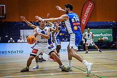 Basketball, Win2Day Superliga 2023/24, Grunddurchgang 3.Runde, Vienna Timberwolves, Oberwart Gunners, Jonas John (99)