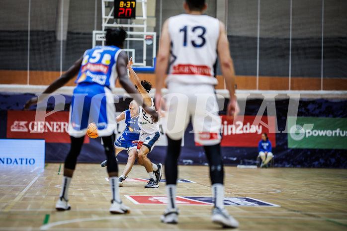 Basketball, Win2Day Superliga 2023/24, Grunddurchgang 3.Runde, Vienna Timberwolves, Oberwart Gunners, Sebastian Käferle (7)