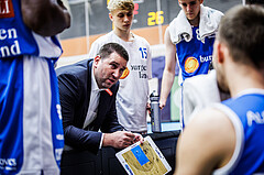 Basketball, Win2Day Superliga 2023/24, Grunddurchgang 3.Runde, Vienna Timberwolves, Oberwart Gunners, Horst Leitner (Head Coach)