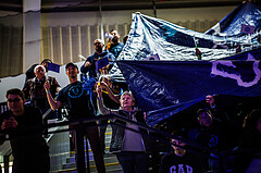 Basketball, Win2Day Superliga 2023/24, Grunddurchgang 3.Runde, Vienna Timberwolves, Oberwart Gunners, feature, fans