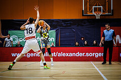 Basketball, Win2Day Basketball Damen Superliga 2023/24, Grunddurchgang 1.Runde, Vienna Timberwolves, Klosterneuburg Duchess, Lisa Zderadicka (5)